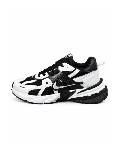کفش کتانی مردانه بزرگ پا نایکی v2k رنگ مشکی سفید پاندا Nike V2k