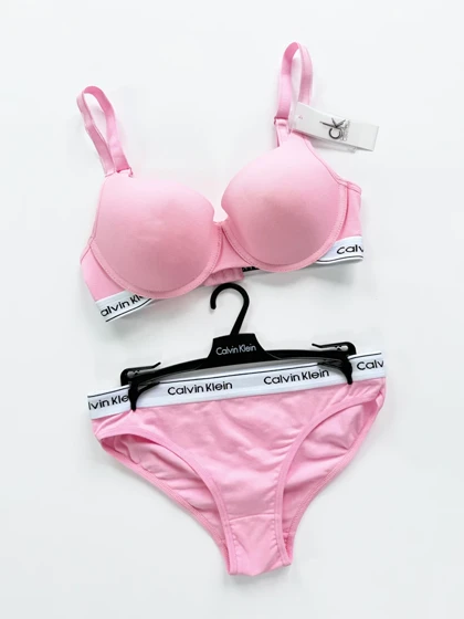 ست شورت اسلیپ و سوتین فنر دار نخ پنبه کلوین کلاین Calvin Klein