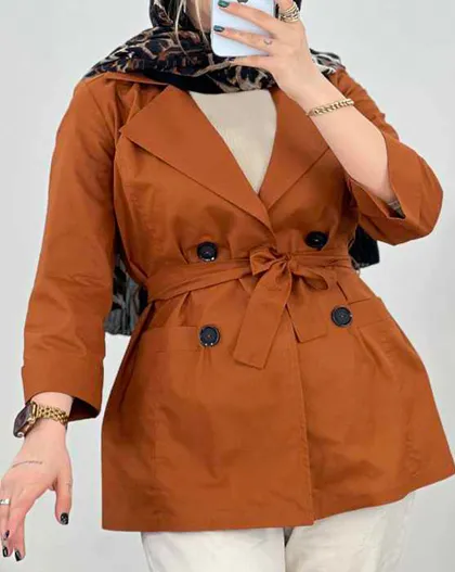مانتو یقه انگلیسی (1)کد3270