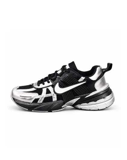 کفش کتانی مردانه نایکیv2k رنگ مشکی نقره ای Nike V2k