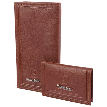ست کیف پول و جاکارتی چرمی مدل Massimo Dutti