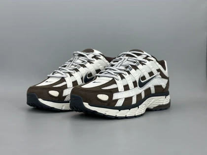 کتانی نایکی P6000 سفید قهوه ای سرمه ای/Nike P6000