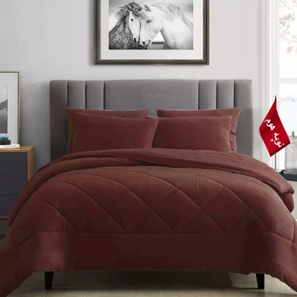 روتختی مینیمال کتان مخمل طرح لوزی