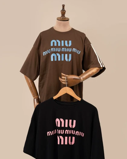 تیشرت باکسی miu miu کد 29242
