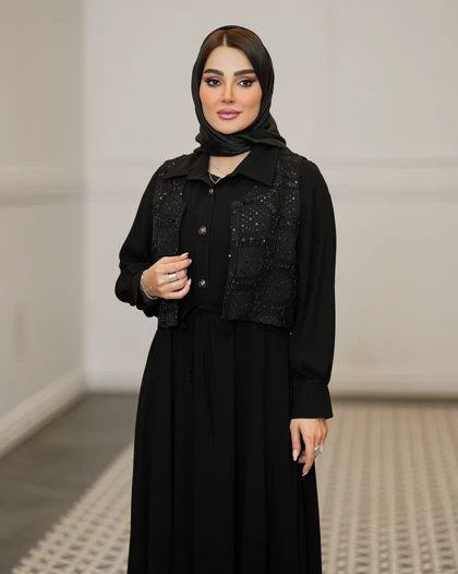 کت سارافون سنگدوزی شده بادست ( ژیله پیراهن محرم)