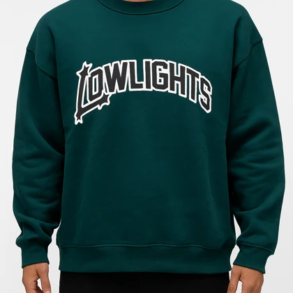 دورس طرح دار یقه گرد رنگ سبز با پارچه سه نخ تو کرکی شیک و گرم مناسب زمستان 1404