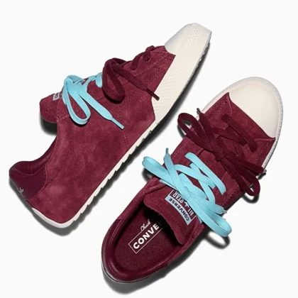 کانورس ترینر سوئد زرشکی/Converse trainer suede wine red