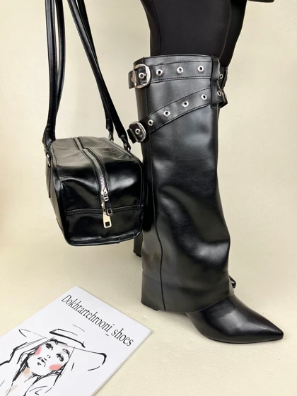 بوت زنانه ژیوانشی پاشنه‌دار GIVENCHY کد 1722 دختر طهرونی