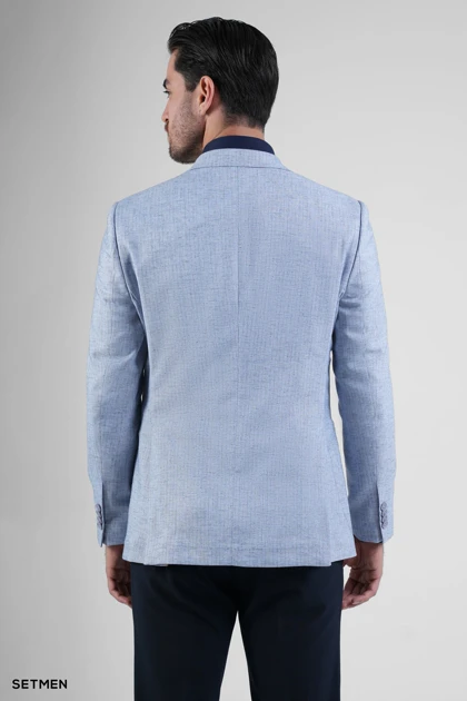 کت تک مردانه دبل برست لینن دیپلمات