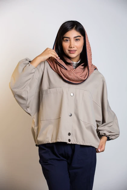 مانتو کتان پارکا شرلی