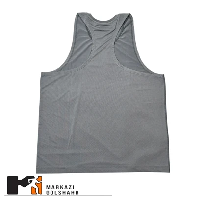 تیشرت ورزشی آستین حلقه‌ای مردانه ملانژ کد 70850