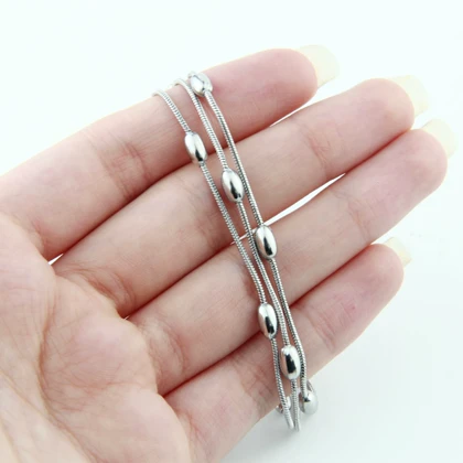 پابند زنانه مدل سه لاین گوی دار