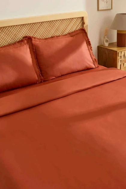 سرویس روتختی دو نفره Karaca Home مدل Helios پنبه - قهوه‌ای