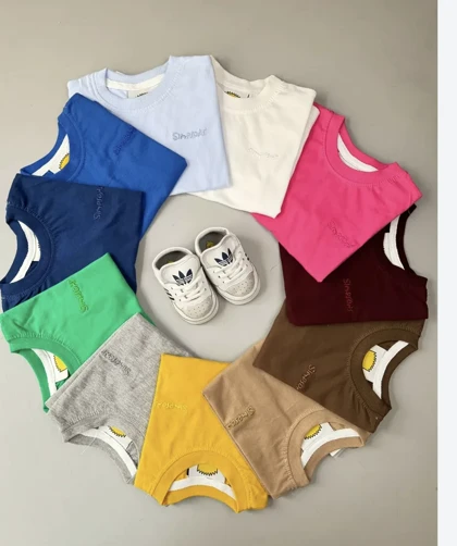 تیشرت تک بچگانه رنگی