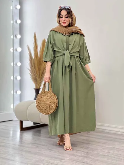 ست پیراهن دو تکه آستین پیله