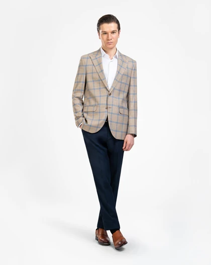 کت تک مردانه چهارخانه کد 400/83