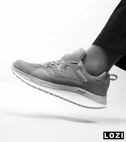 کفش کتانی طبی زنانه و مردانه طوسی فیلی SKECHERS archfit v02