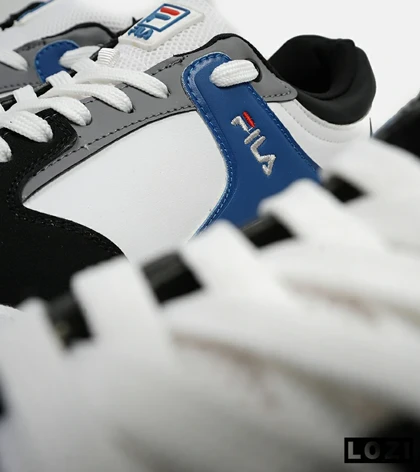 کفش کتانی مردانه سفید آبی مشکی FILA مدل 5373