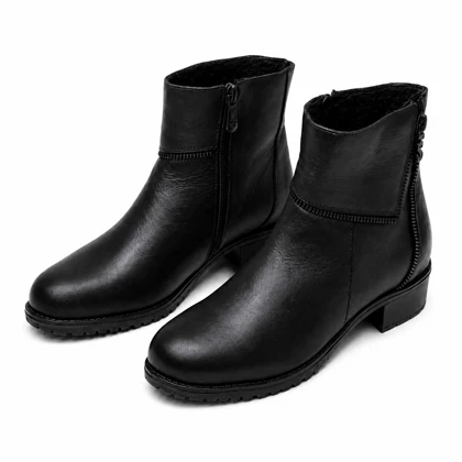 کفش چرم طبیعی زنانه کد 794