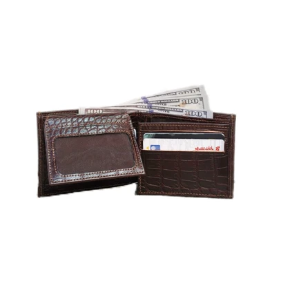 کیف پول مردانه چرم طبیعی مدل روین قهوه ایی