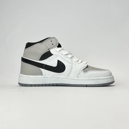 کفش روزمره جردن 1 ساق‌دار طوسی سفید