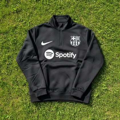 دورس نیم زیپ مدل بارسلونا-مشکی