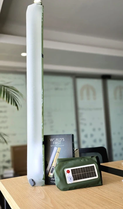 چراغ بادی خورشیدی Ztarx مدل A86 - نسخه RGB