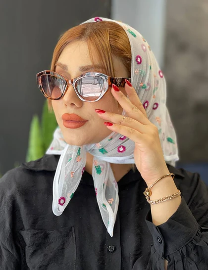 مینی اسکارف گلدوزی کد : M31