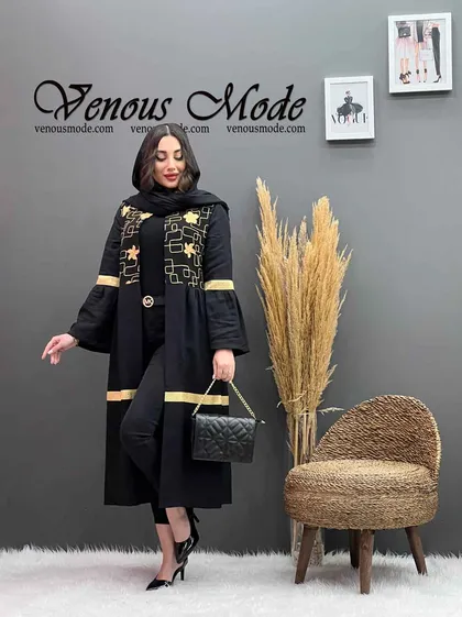 مانتو گلدوزی بلند