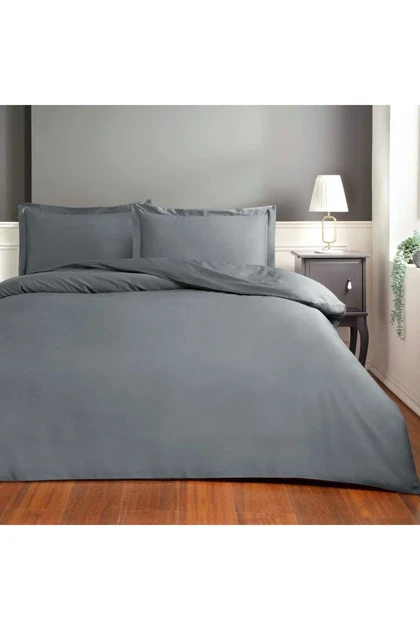 سرویس روتختی دو نفره Taç مدل COLOR DREAMS BASIC ساتن - ذغالی