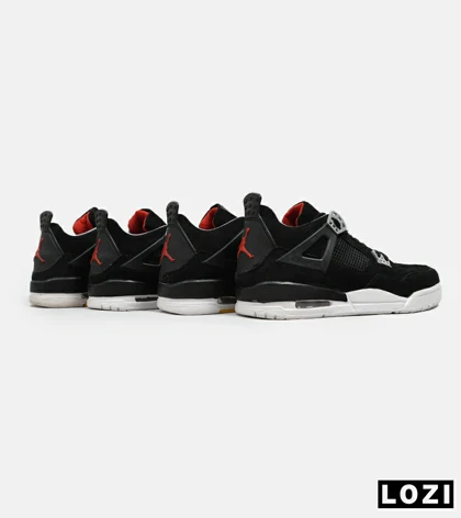 کتانی ساق‌دار مردانه مشکی Nike air jordan 4