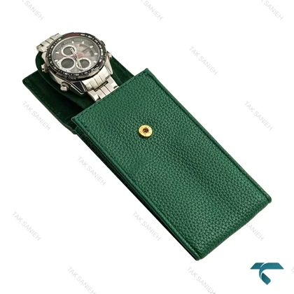 بگ مسافرتی ساعت مچی چرم سبز TWB-Green-7357-U