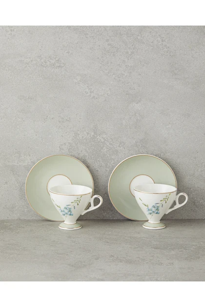 سرویس فنجان قهوه دو نفره English Home مدل Octavia Bone China