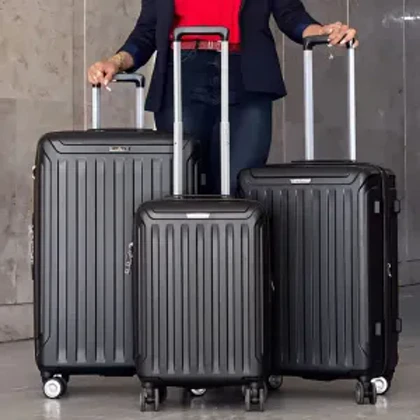 چمدان وارداتی کرون مدل CROWN-40164 SERIES سری 3 عددی