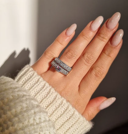 انگشتر حلقه پشت حلقه ژوپینگAH1