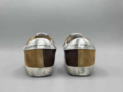 کتانی گلدن گوس ال تی دی جیر قهوه ای کرم گلبهی/Golden Goose Limited Edition