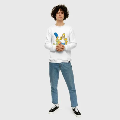 سویشرت و دورس طرح بارت سیمپسون | Simpson family sweatshirt کد 257702