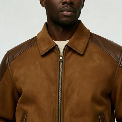 کاپشن چرم و جیر (3319) ACTIVE