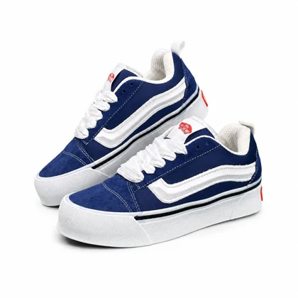 کفش کتانی زنانه مدل ونس اولداسکول کنو آبی Vans oldskool Knu