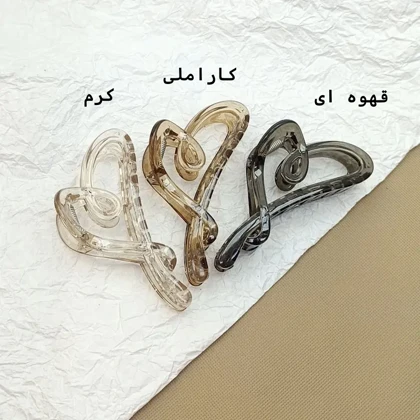 کلیپس کریستالی قلب- کد 843