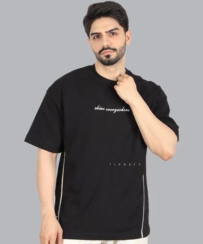 تیشرت لش طرح دار مردانه 1455