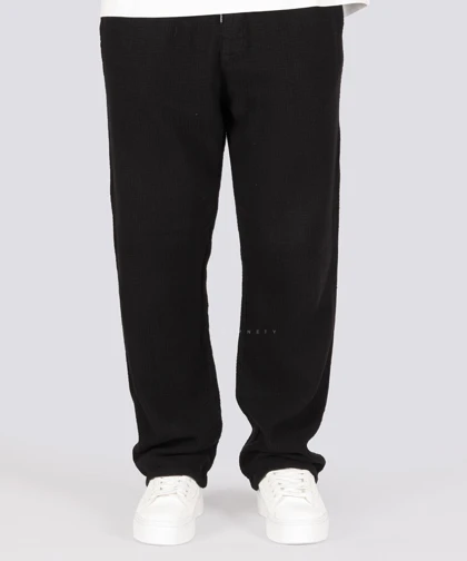 شلوار کنفی بگ و کمر کش مشکی 1060