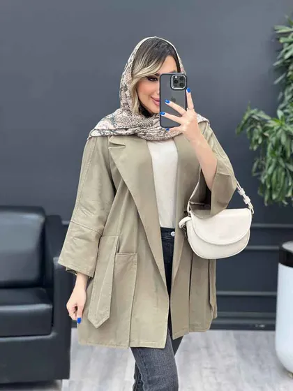 مانتو لینن جیب پاگن