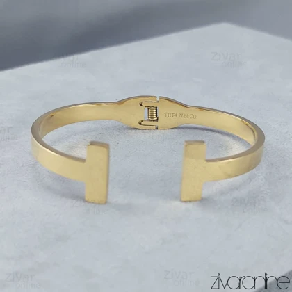 دستبند النگویی مدل تیفانی طلایی 40116