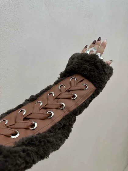 سویشرت تدی ضربدری