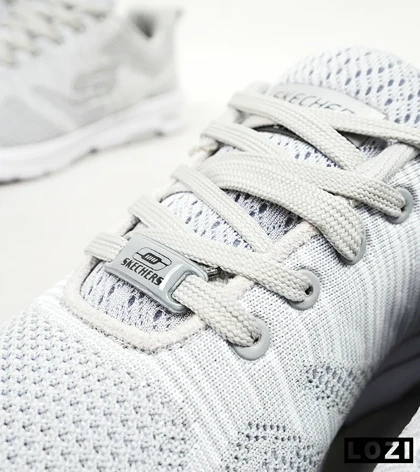 کفش کتانی طبی ورزشی طوسی سفید SKECHERS ULTRA GO