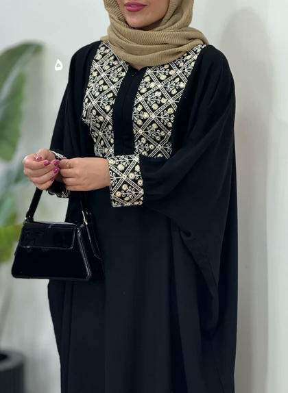 عبای بلند سوزندوزی نفیس