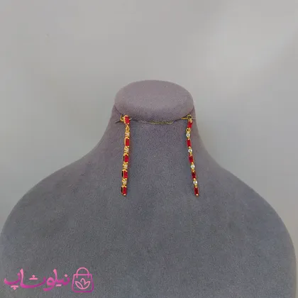 گوشواره زنانه آویز بلند ژوپینگ طرح فشن