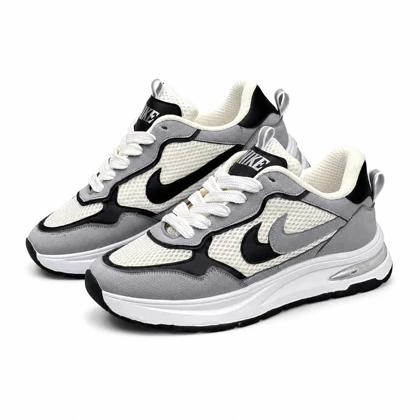 کفش کتانی مردانه مدل نایکی دو نایک رانینگ طوسی مشکی NIKE