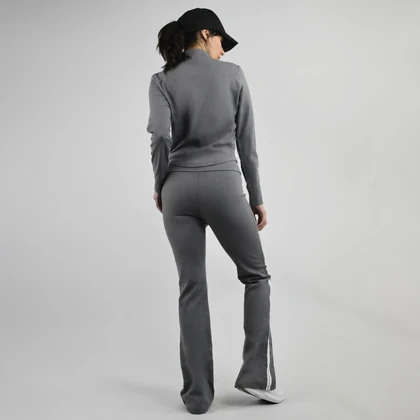 ست سویشرت و شلوار ورزشی زنانه مدل 4H0913 طوسی